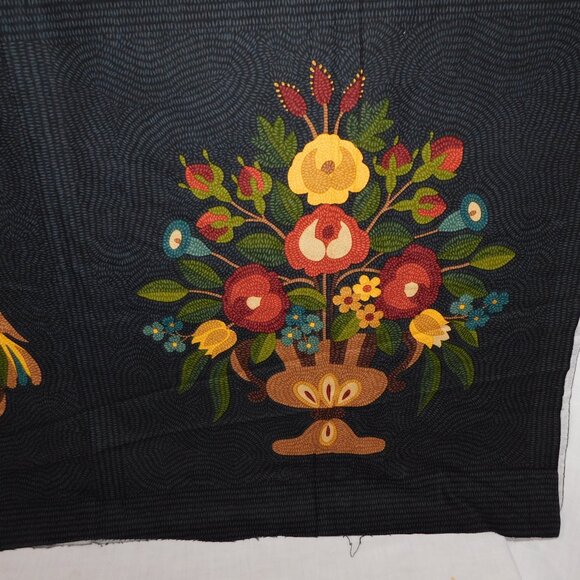 2004 Andover Fabrics Folk Art Kathy Hall Pratt Home Sweet Home 2 44" x 93" Panel - Picture 5 of 8